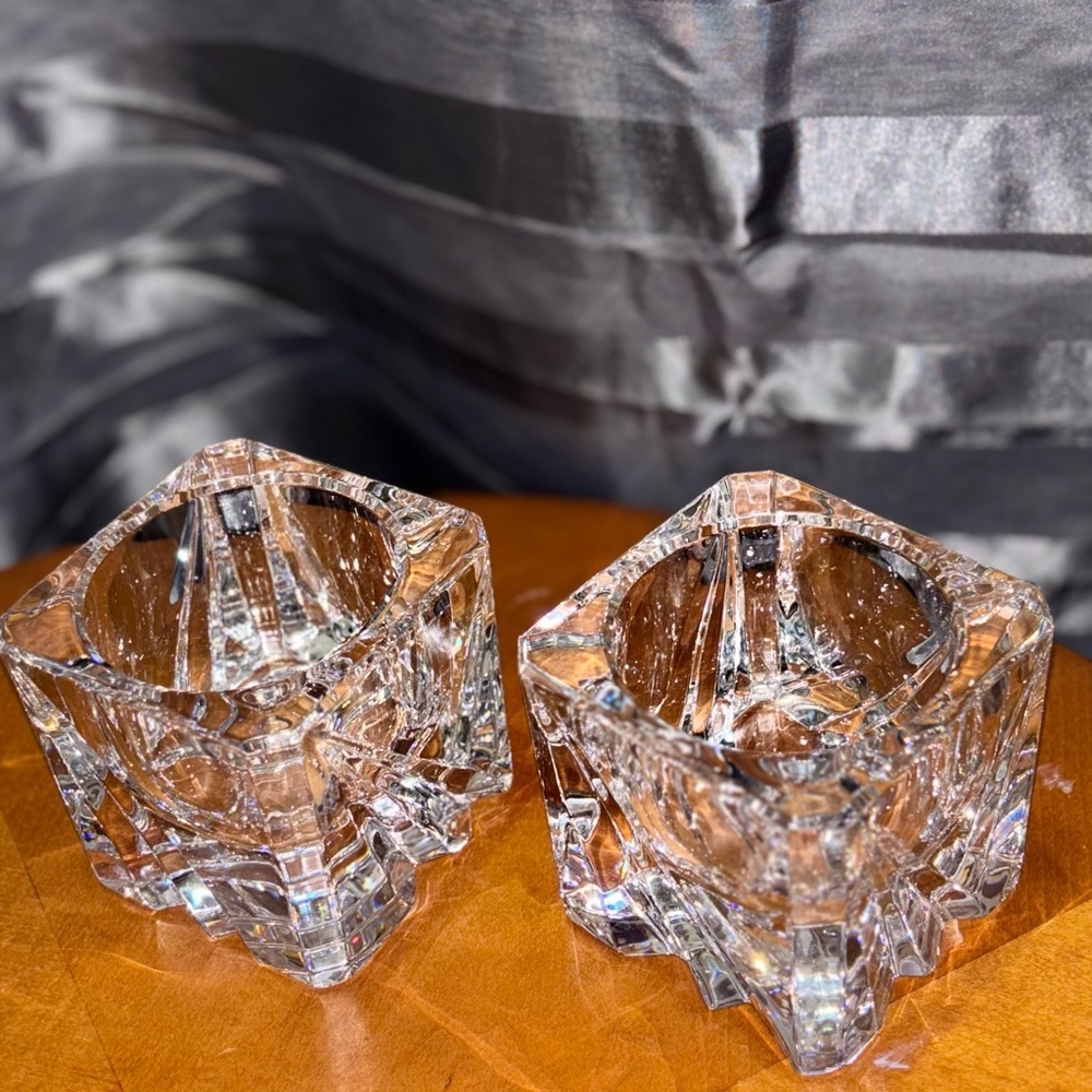 Elegant Crystal Candle Holders